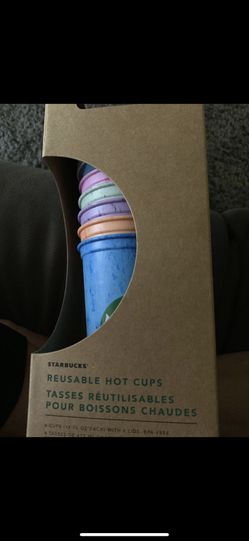 6 reusable hott coffee cups