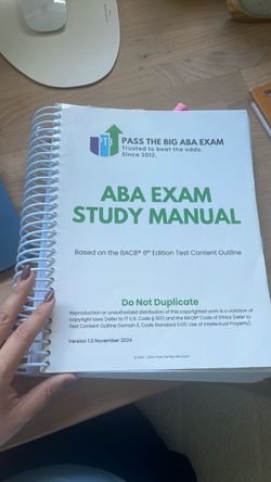 ABA exam study guide