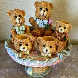 Teddy Bear Miniature Tea Set