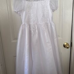 White dress Size 10 Girls