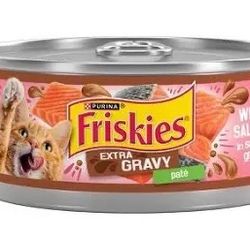 16 Pink Cat Food Friskies Extra Grave Chunky Salmon Cans