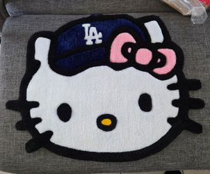 HELLO KITTY DODGERS RUG