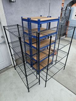 4 sturdy garage shelves