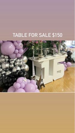16 table for decor