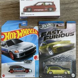 Hot Wheels Honda civic lot of 3