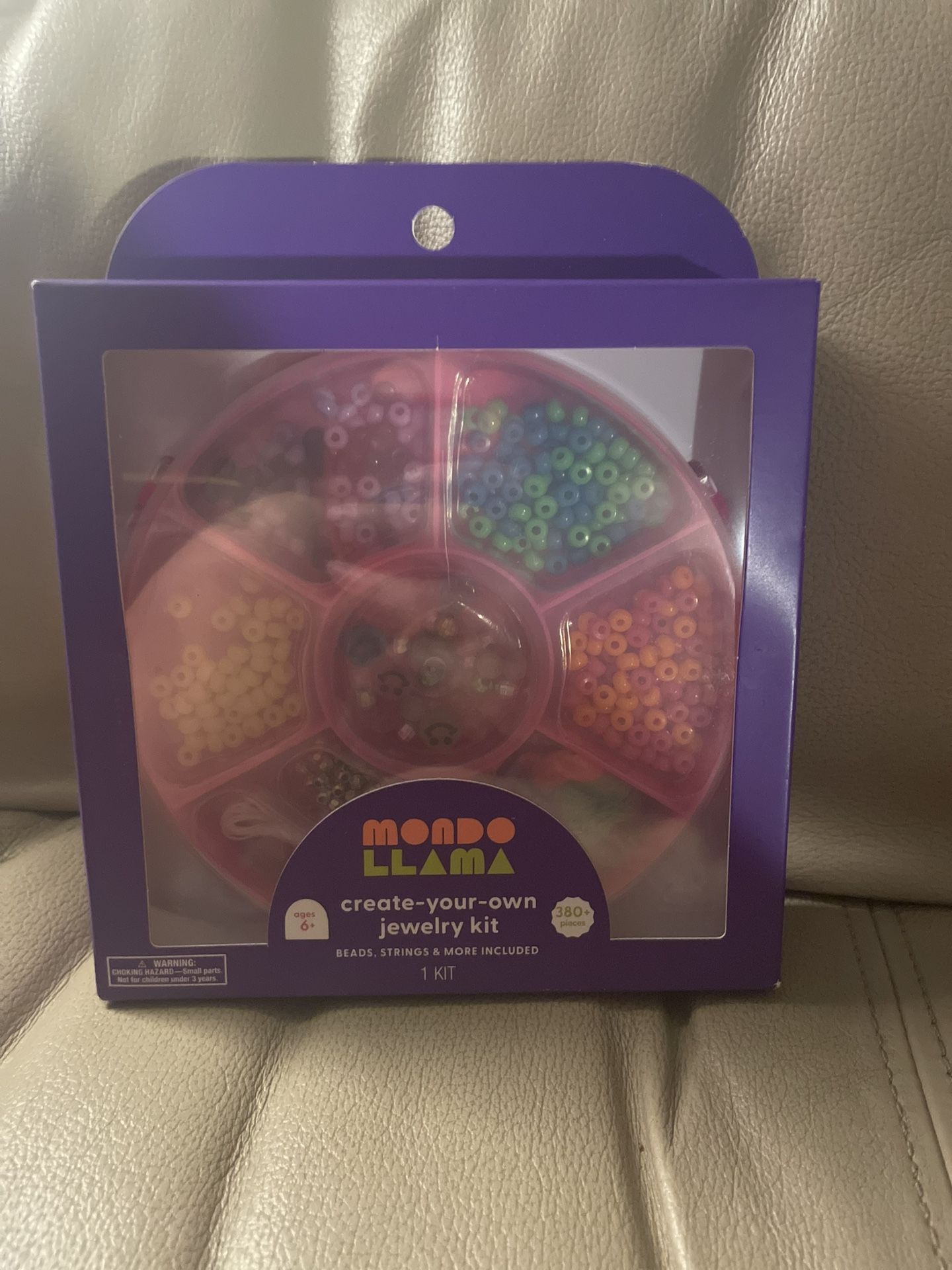 Create-Your-Own Jewelry Kit - Multicolor Mondo Llama New Sealed Beads Fun DIY