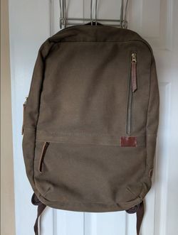 backpack United By Blue Redwood khaki green commuter/laptop cotton canvas