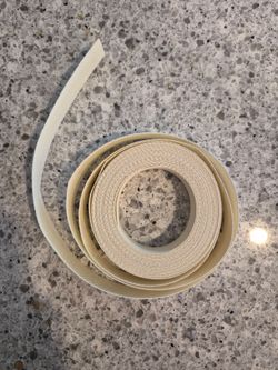 White Edge Banding 13/16 inch Pre-Glued Tape Roll for Cabinet Repair, Shelving