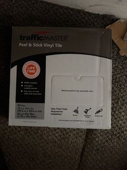 Peel and stick vinyl tile
