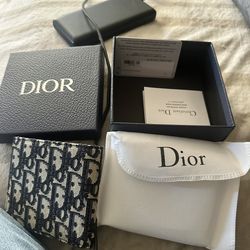 CHRISTIAN DIOR OBLIQUE JACQUARD WALLET
