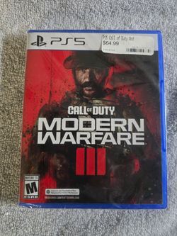 PS5 call of duty modern warfare 3. Unopened