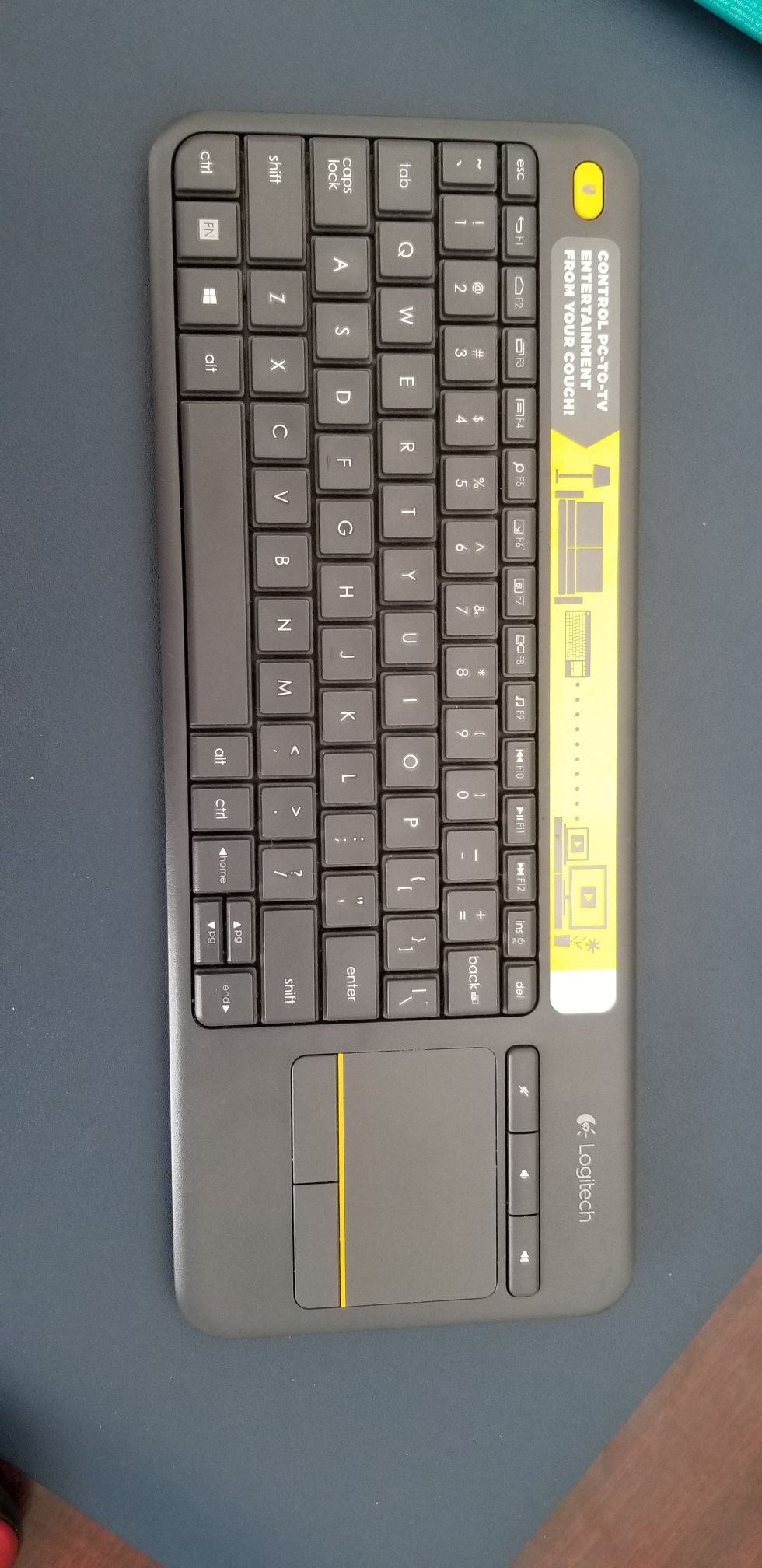 Logitech wireless touch keyboard mouse k400 plus