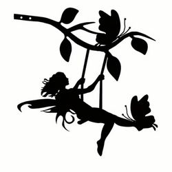 Metal Fairy Silhouette Garden Decoration