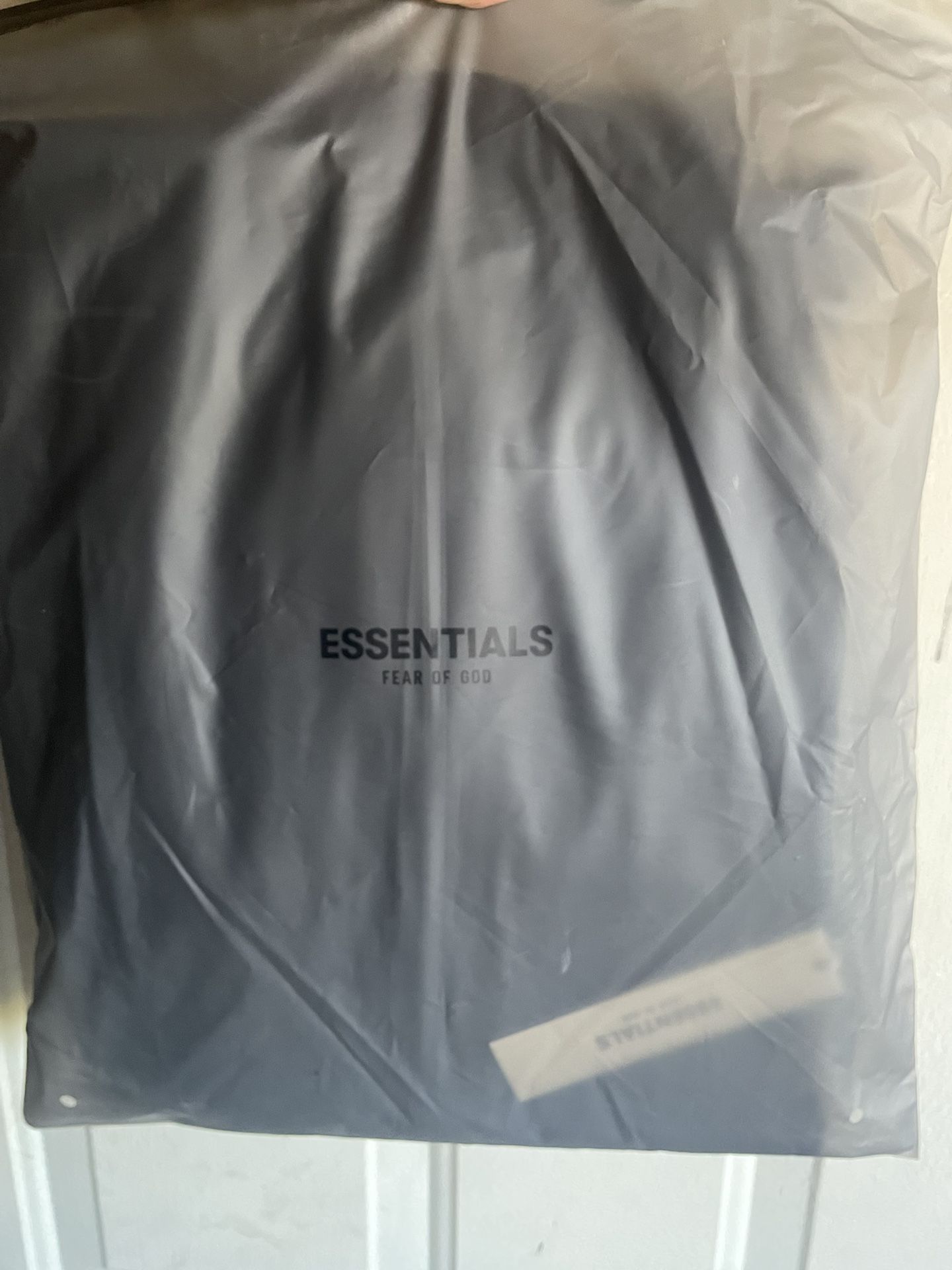 Black Large Essentials Hoodie