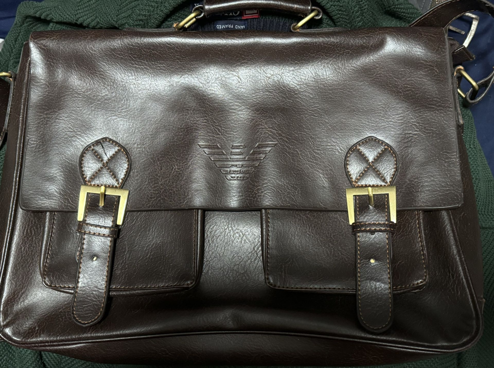 vtg Giorgio Armani Large Vintage Messenger bag 