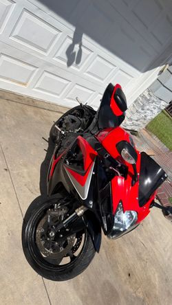 Suzuki GSX-R Sport Motorcycle Red Black