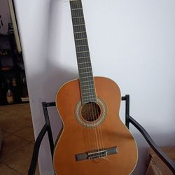 Buvswood Acoustic Guitar Need One String.Sounds Good 