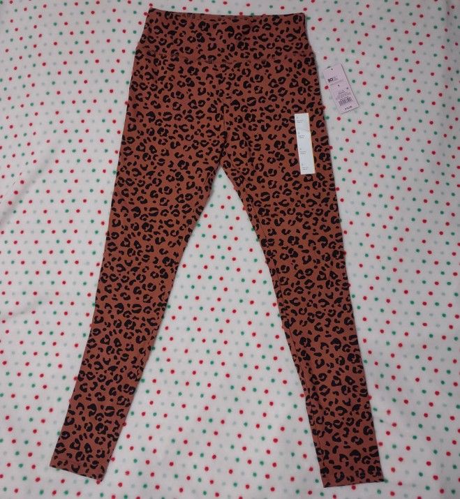 Wild Fable Women's Size Small High Rise Leggings Brown Leopard Print