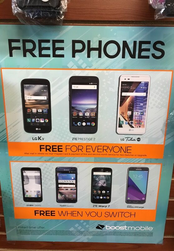 FREE PHONES WITH BOOST MOBILE .. SALE