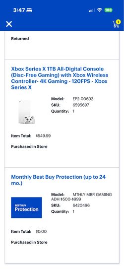 Xbox series X 1TB