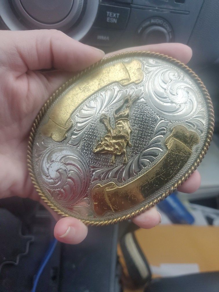 2 Leather Belts With Belt Buckle