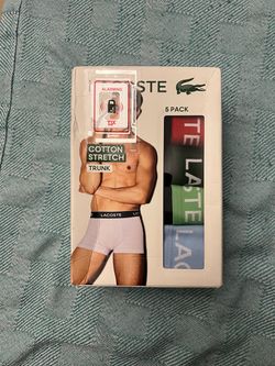 Lacoste Men's Cotton Stretch Essentials Trunks 5-Pac 5h6781-51
