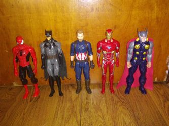 12 Inch Tall Action Figures $5 Each