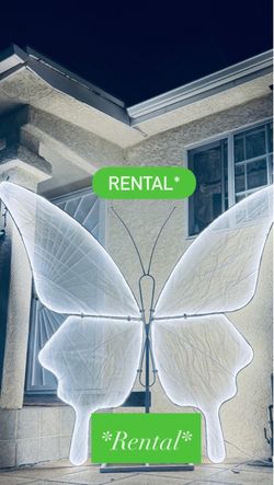 Giant LED butterfly 7’