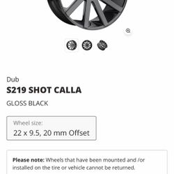 22” dubz SHOT CALLA rims