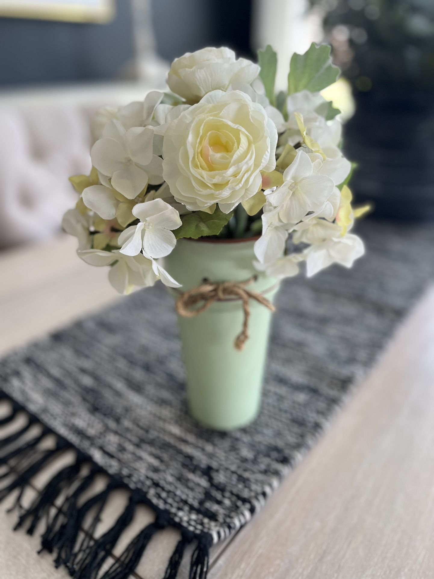 Ceramic Pot Of Flowers 