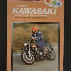 VINTAGE CLYMER KAWASAKI KZ400 & 440 TWINS 74'-80' SERVICE MANUAL M 355