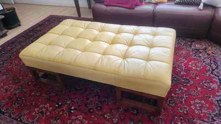 Leather coffee table/ottoman
