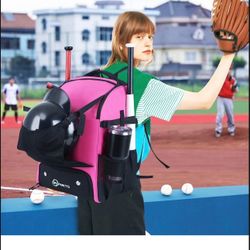 Baseball Softball Bag X-Large Soccer for Youth One Size, Pink 