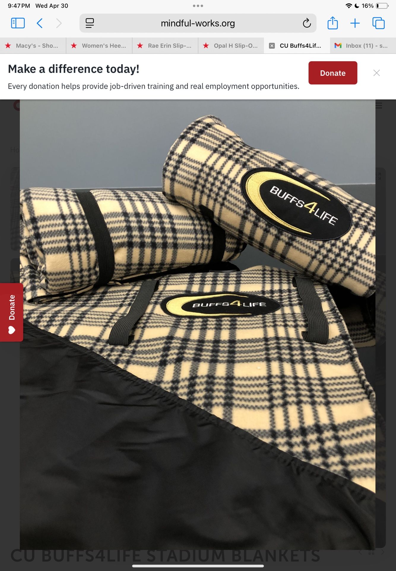CU BUFFS4LIFE STADIUM BLANKETS Deion Sanders 🏈🦬