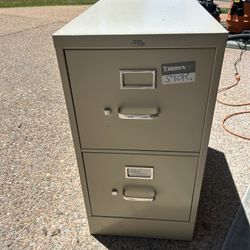  2-drawer metal vertical file cabinet