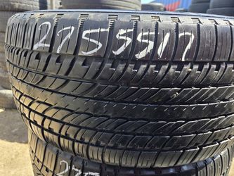 275/55R17 Used Tire Like New Set Hankook