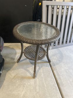Outdoor Glass Table
