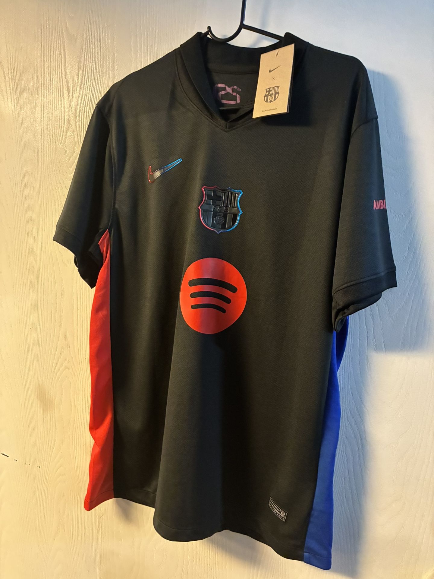 Barca Black Gavi New Soccer Jersey Playera Nueva De Futbol LARGE, X LARGE.