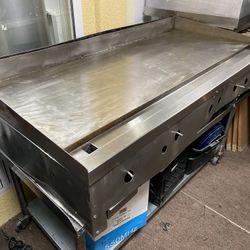 Flat Griddle 60 ( Blancha) Inch Heavy Duty Natural Gas Commercial NSF Comes With The Stand 