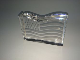 Tiffany & Co American Flag Paperweight