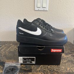 Air Force 1 Low Supreme Black White