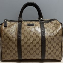 GUCCI GG CRYSTAL BOSTON BAG