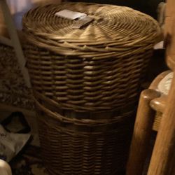 Wicker Basket  Hamper   20 “H X 14 “W