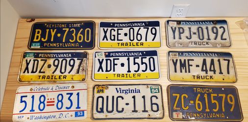 License plates