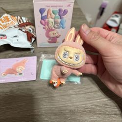 100% Authentic Pop MART the Monsters Labubu Lazy Yoga Series AB Roller Figure