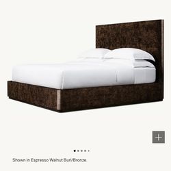 RH King size brown bed