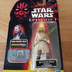 The Star Wars Episode 1 Qui-Gon Jinn Jedi Duel Action Figure