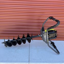 RYOBI 40V HP Brushless Cordless Earth Auger Powerhead with 8 in Depth 36” Long Bit. (Tool Only)