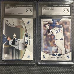 2024 Topps 50/50 #98 & #5 Shohei Ohtani Baseball Cards