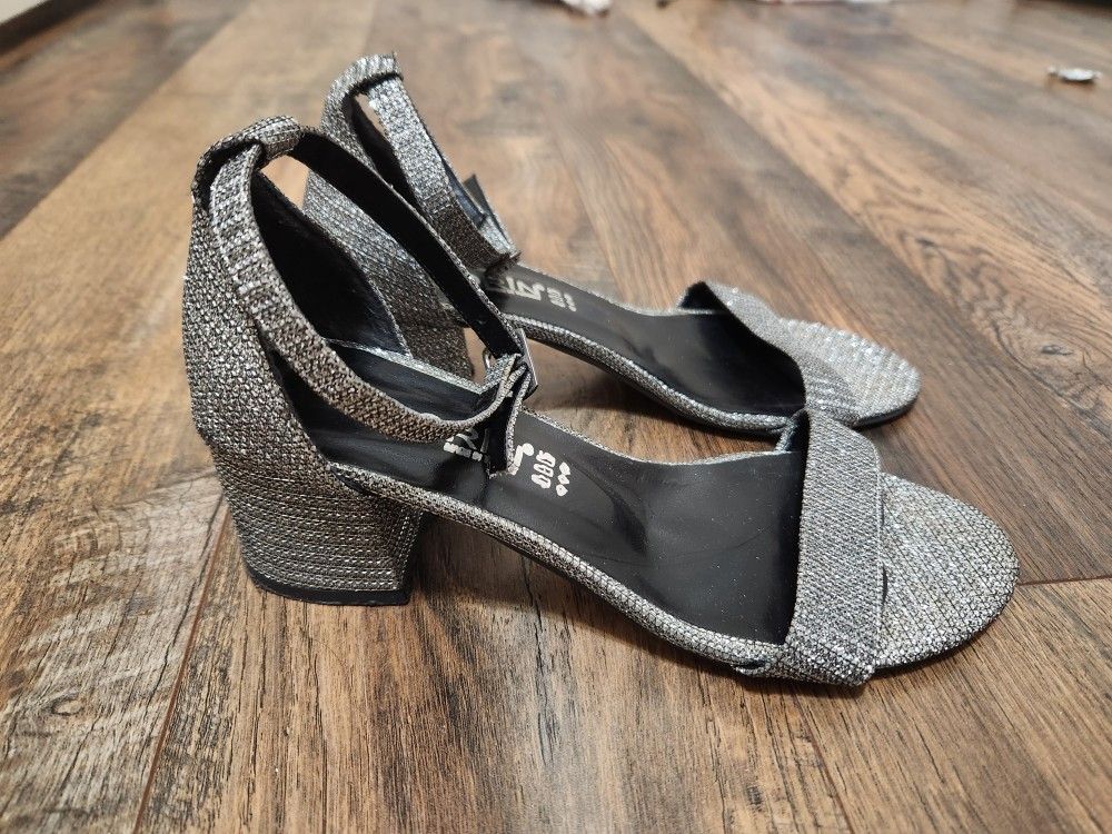 Silver Sparkly Heels 